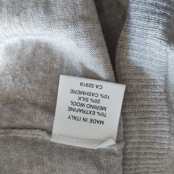 MARLOWE Grey Cashmere Blend Cardigan L - Picture 5 of 5